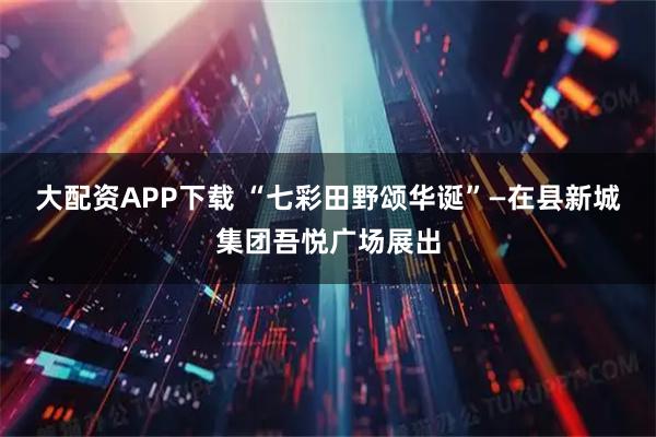 大配资APP下载 “七彩田野颂华诞”—在县新城集团吾悦广场展出