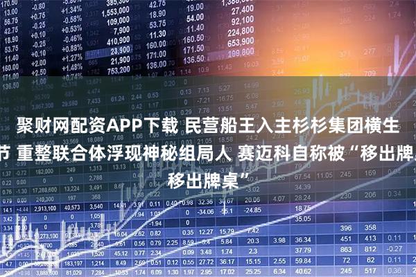 聚财网配资APP下载 民营船王入主杉杉集团横生枝节 重整联合体浮现神秘组局人 赛迈科自称被“移出牌桌”