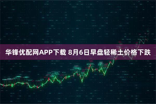 华锋优配网APP下载 8月6日早盘轻稀土价格下跌