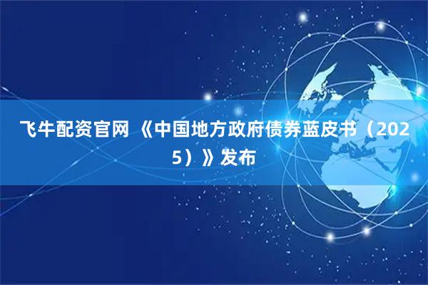 飞牛配资官网 《中国地方政府债券蓝皮书（2025）》发布