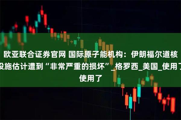 欧亚联合证券官网 国际原子能机构：伊朗福尔道核设施估计遭到“非常严重的损坏”_格罗西_美国_使用了