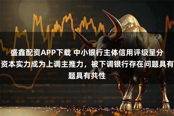 盛鑫配资APP下载 中小银行主体信用评级呈分化，资本实力成为上调主推力，被下调银行存在问题具有共性